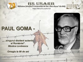 Foto expoziţie on-line: Paul Goma - „…singurul disident autentic al României” (Monica Lovinescu) : Omagiu la 80 de ani