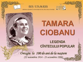 Foto expoziţie on-line: Tamara Ciobanu legenda cîntecului popular : Omagiu la 100 de ani de la naştere (22 noiem. 1914 - 23 oct. 1990)