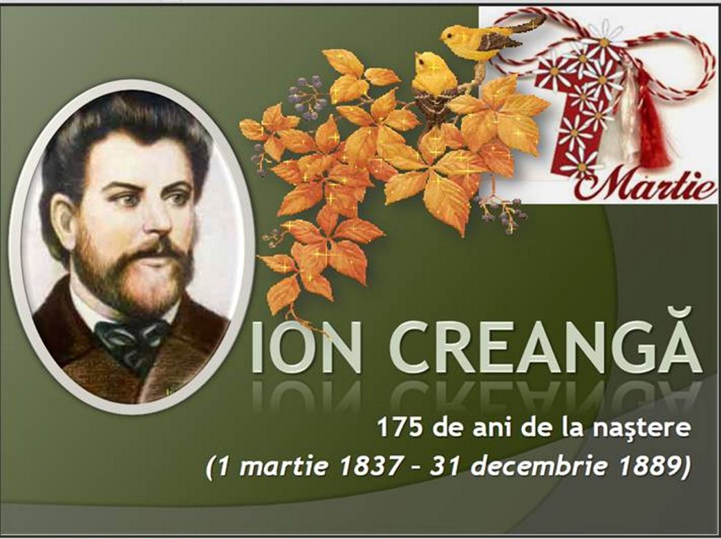 Foto expoziţie on-line: Ion Creangă: 175 de ani de la naştere (1 mart. 1837 - 31 dec. 1889)