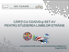 Foto expoziţie on-line: Cărţi cu CD/DVD şi set AV pentru studierea limbilor străine