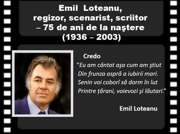 Foto expoziţie on-line: Emil Loteanu, regizor, scenarist, scriitor - 75 de ani de la naştere (1936-2003)
