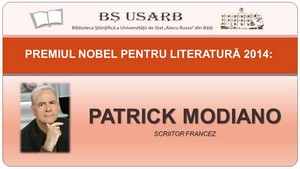 Foto expoziţie on-line: Premiul Nobel pentru literatură 2014: Patrick Modiano: scriitor francez