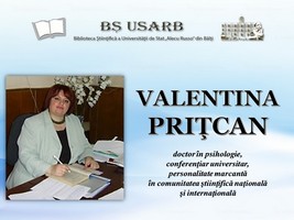 Foto expoziţie on-line: Valentina Priţcan: doctor în psihologie, conferenţiar universitar, personalitate marcantă în comunitatea ştiinţifică naţională şi internaţională