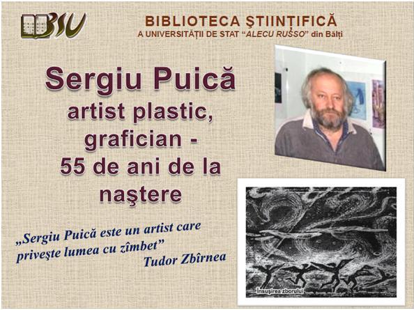 Foto expoziţie on-line: Sergiu Puică: artist plastic, grafician - 55 de ani de la naştere
