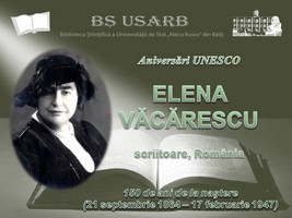 Foto expoziţie on-line: Aniversări UNESCO: Elena Văcărescu - scriitoare, România: 150 de ani de la naştere (21 sept. 1864 - 17 febr. 1947)